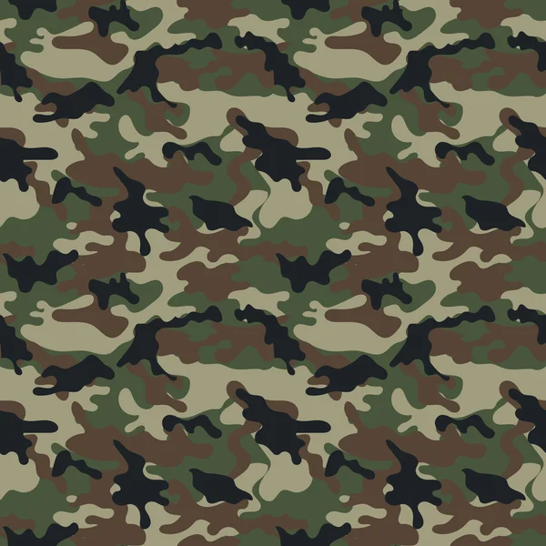 Vector Camouflage naadloze patroon. — Stockvector