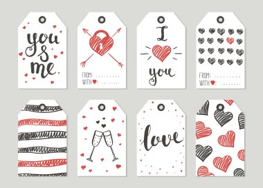 Sevgililer günü hediyesi kümesi Etiketler