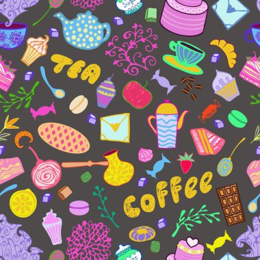 Öznitelikleri çay saati ile Seamless Modeli.