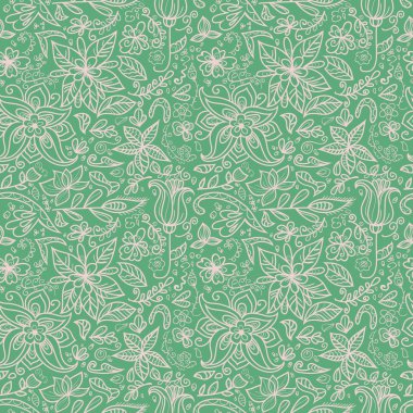 romantik çiçek seamless modeli.