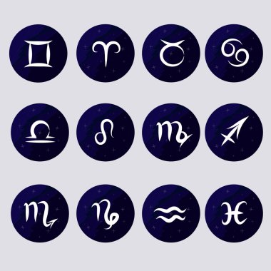 Icons - konulu resimler burç set