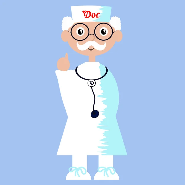 Ilustración de un médico — Vector de stock