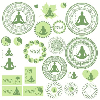 Simgeler, çizimler ve logolar Yoga Tema
