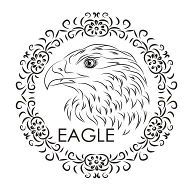 Güzel sopa görüntünün bir kartal ile. Reklam için kullanılabilir