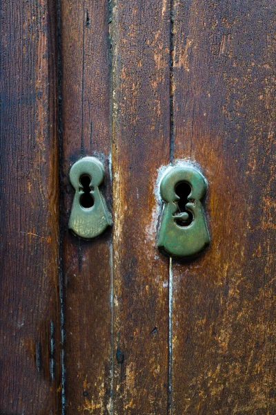 Keyhole for an old key — Stock Photo, Image