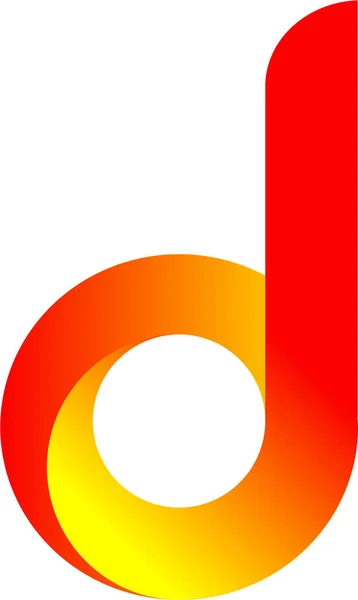 Orange Color Letter Logo Εικονογράφηση Διάνυσμα Σχέδιο Κείμενο Διάνυσμα Logo — Διανυσματικό Αρχείο