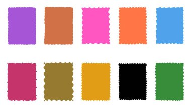 Renkli Dikdörtgen Çerçeveler Koleksiyon Canlı Süsleme Vektörü Ayarları