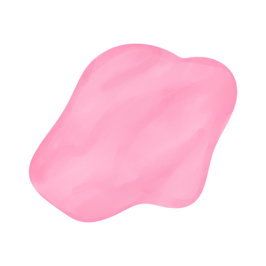 Pink blob png shape sticker, abstract element isolated on transparent background