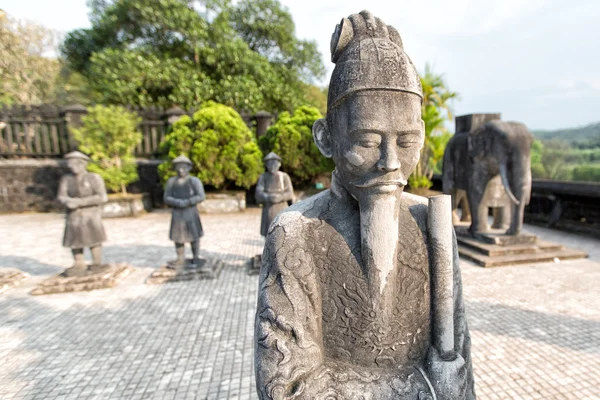 Tumba del emperador Khai Dinh en Hue, Vietnam. Patrimonio de la Humanidad UNESCO . —  Fotos de Stock