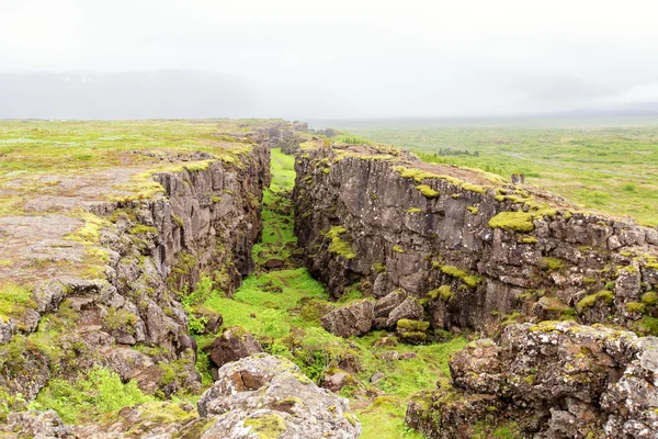 Islândia Thingvellir National Park - Divisão continental . — Fotografia de Stock