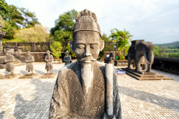 Tumba del emperador Khai Dinh en Hue, Vietnam. Patrimonio de la Humanidad UNESCO . Imagen de archivo