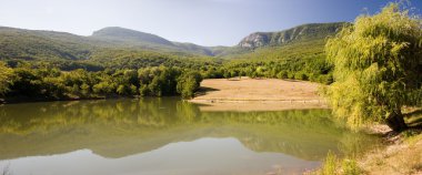 Sorunsuz dağ Gölü Panoraması