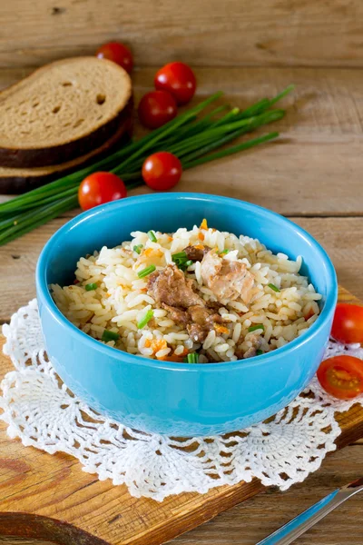 Pilaf con cerdo — Foto de Stock