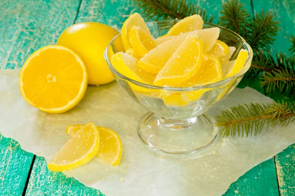 Zitronenmarmelade in der Silvesternacht — Stockfoto
