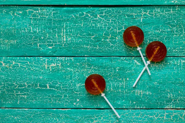Candy lollipop με ένα ραβδί μπάλα, χώρο για κείμενο. — Φωτογραφία Αρχείου