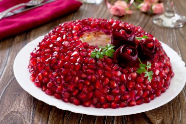Garnet bilezik salata tavuk ve sebze şenlikli sekmesinde