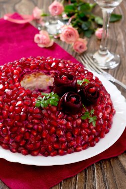 Garnet bilezik salata tavuk ve sebze şenlikli sekmesinde