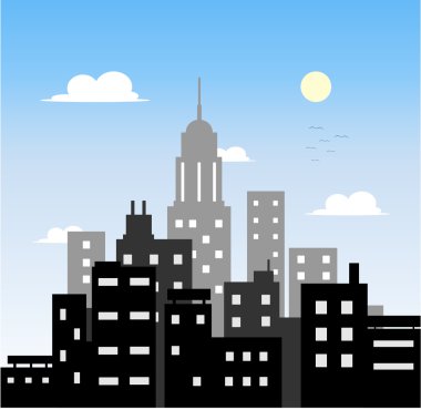 Şehir sabah vektör