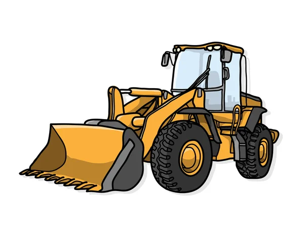 การวาดภาพเวกเตอร์ Bulldozer — ภาพเวกเตอร์สต็อก