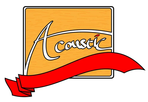 Logo di acustica — Vettoriale Stock