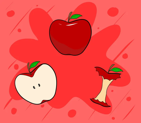 りんご — ストックベクタ