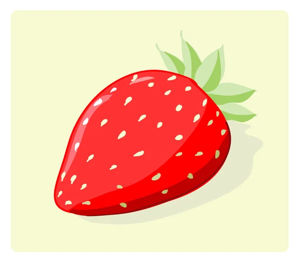 Erdbeer-Symbol — Stockvektor
