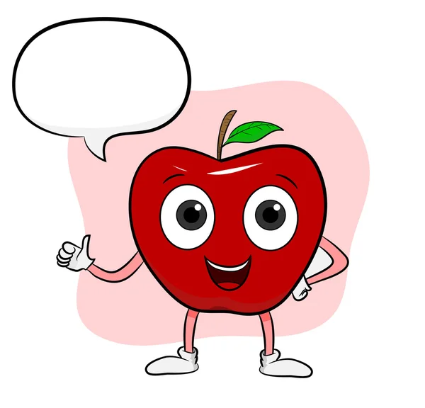 Apple dessin animé — Image vectorielle