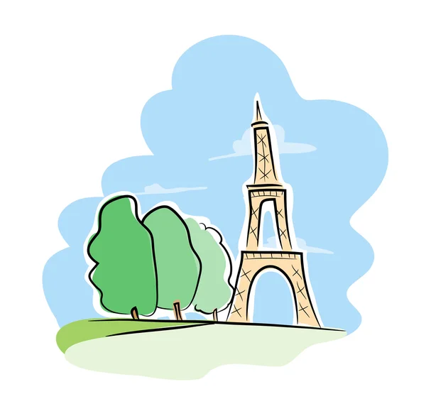 Eiffel. — Vector de stock