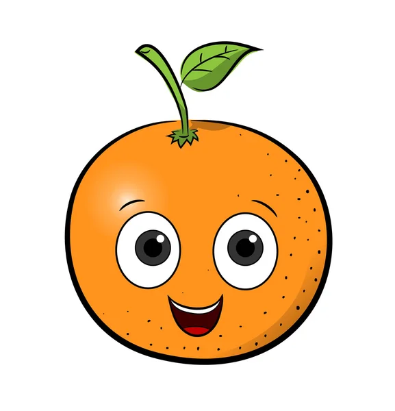 Dessin animé orange — Image vectorielle