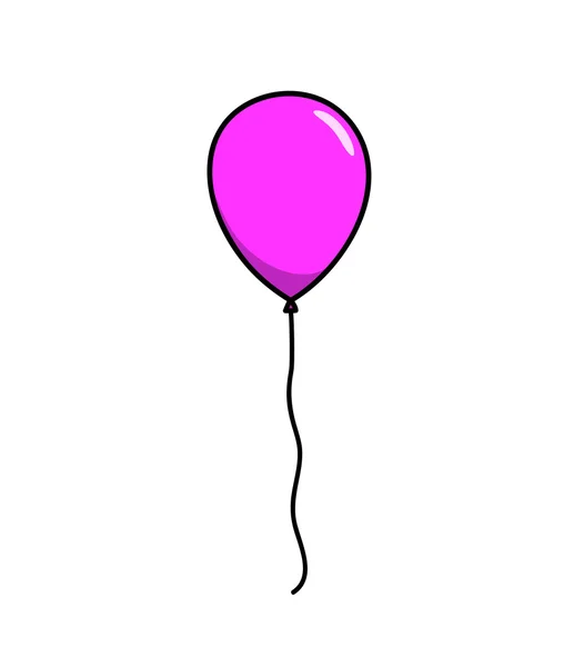 Fialový balónek — Stockový vektor