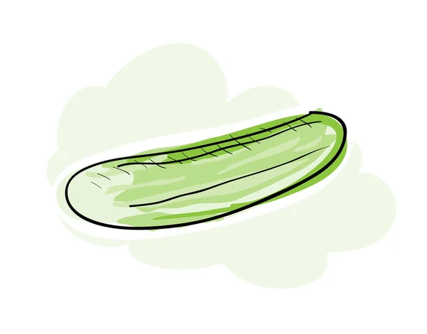 Pepino fresco — Vector de stock