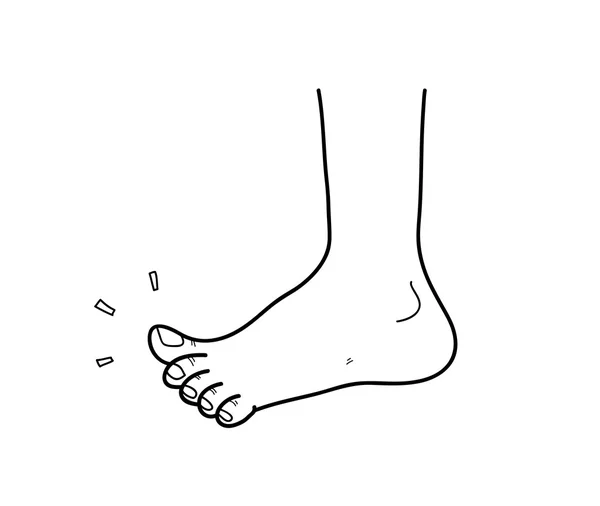 干净的脚 — 图库矢量图片