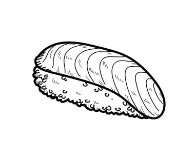 Somon suşi doodle