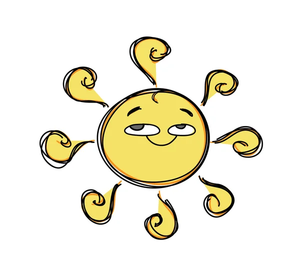 Sun Cartoon Vector — Stock Vector