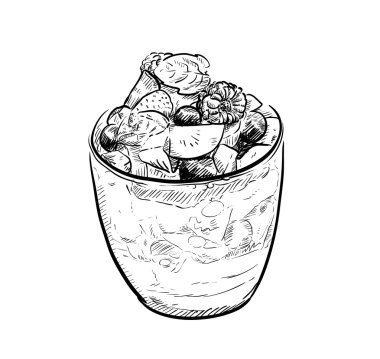 meyve parfait doodle