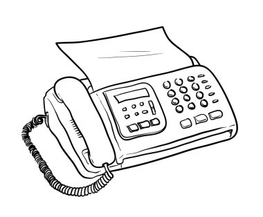 Fax Machine Vector clipart