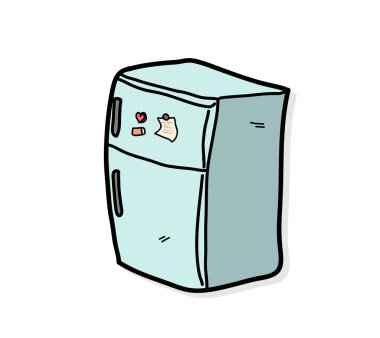 Buzdolabı vektör simgesi