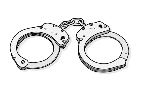 Handcuffs Vector Illustration — Stock Vector