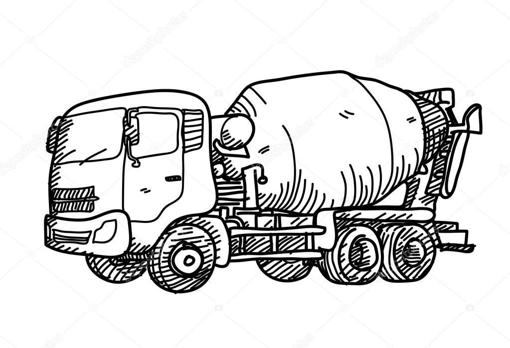 Cement Truck Doodle