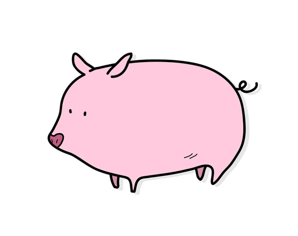 Illustration vectorielle de porc — Image vectorielle