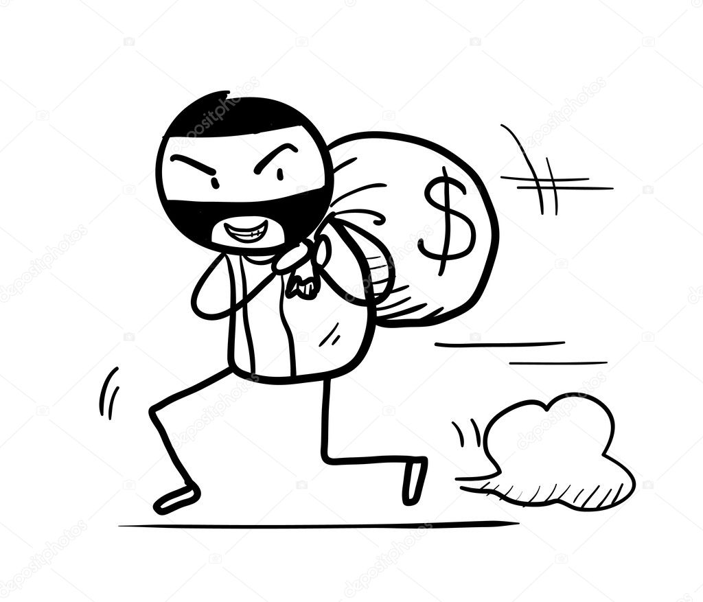 Money Theft Doodle