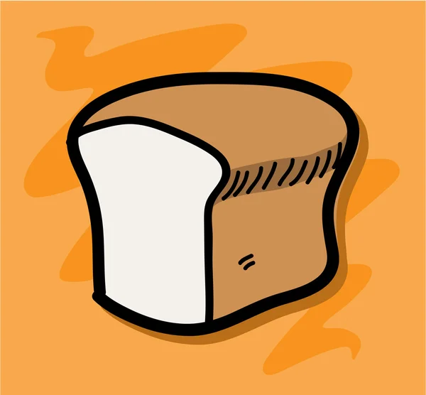 Επίπεδη εικονίδιο ψωμί — Διανυσματικό Αρχείο