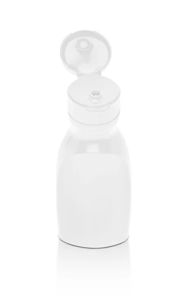 Üres csomagolás ketchup szósz üveg elszigetelt fehér background — Stock Fotó