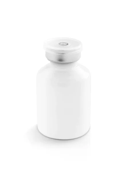 Blank Packaging White Ceramic Bottle Medical Product Design Mock Isolated — Stock Photo, Image