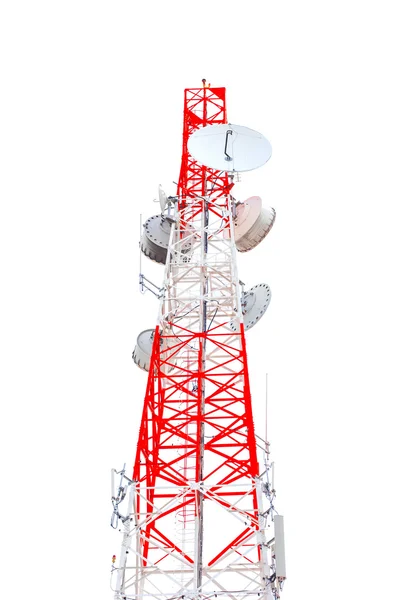 Tower of communication isolated on white background — Stock Photo, Image