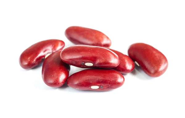 Röd njure böna isolerad på vit bakgrund — Stockfoto