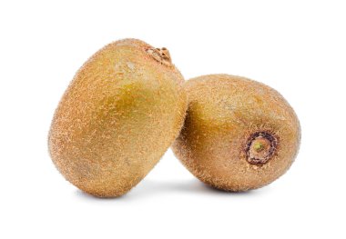 Beyaz arkaplanda yalıtılmış Kivi meyvesi