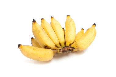 Beyaz zemin üzerinde ekilmiş muz izole