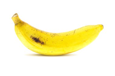 taze muz beyaz zemin üzerine izole