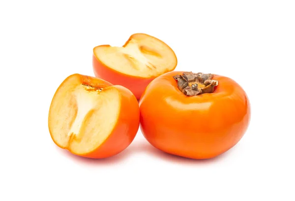 Persimmon Buah segar Asia terisolasi pada latar belakang putih — Stok Foto